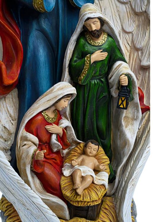 Anioł i Święta Rodzina szopka figura 45 cm HR-11108 sklep chrześcijański