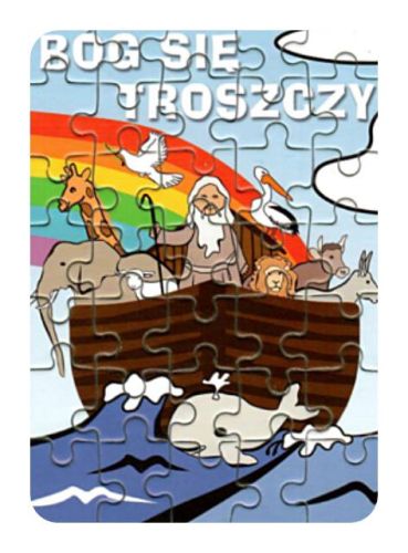 Sklep chrześcijański - Puzzle religijne dla dzieci - "BÓG SIĘ TROSZCZY"