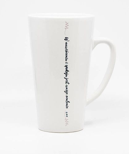 Kubek wysoki latte "W nawróceniu i spokoju jest wasze ocalenie..." księgarnia sklep religijny