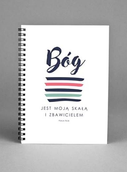 Zeszyt - notatnik chrześcijański - "Bóg jest moją skałą" księgarnia religijna sklep