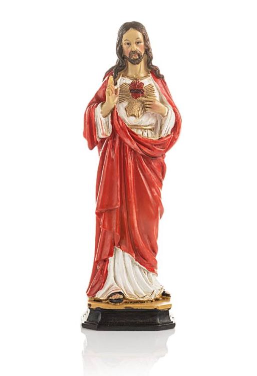 Dewocjonalia księgarnia religijna - Najświętsze Serce Jezusa figurka do postawienia 19 cm