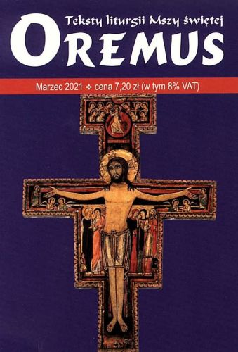 Oremus na MARZEC 2021 (WIELKI POST) - teksty liturgii Mszy Świętej księgarnia religijna księża Marianie