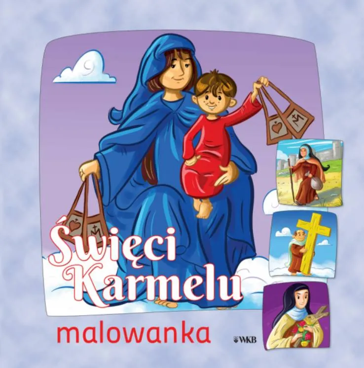 Karmelici Kraków - malowanka dla dzieci - Święci Karmelu