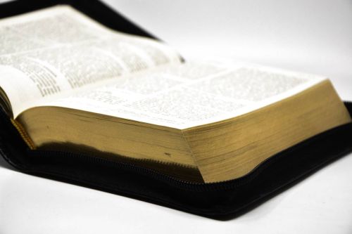 Biblia Pielgrzyma w skórzanym futerale złocone brzegi Pallottinum wydawnictwo