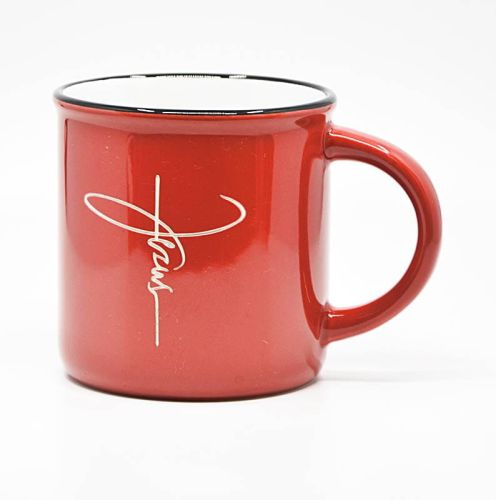 Kubeczek z grawerowanym motywem religijnym JEZUS sklep chrześcijański największy wybór kubków