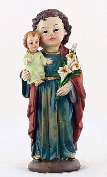 Figurka świętego JÓZEFA o wysokość 11 cm. 
Figurka wykonana z masy żywicznej przez renomowanego producenta figur religijnych firmę SACRA FAMIGLIA.