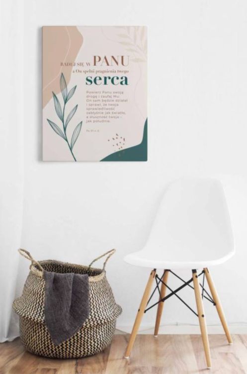 Obraz na płótnie - Raduj się w Panu (Ps 37,4) księgarnia religijna sklep