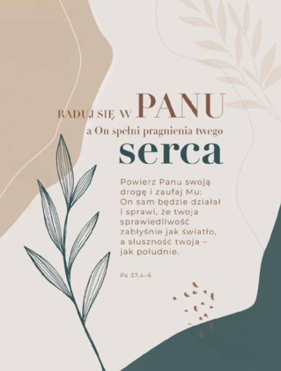 Obraz na płótnie - Raduj się w Panu (Ps 37,4) księgarnia religijna sklep