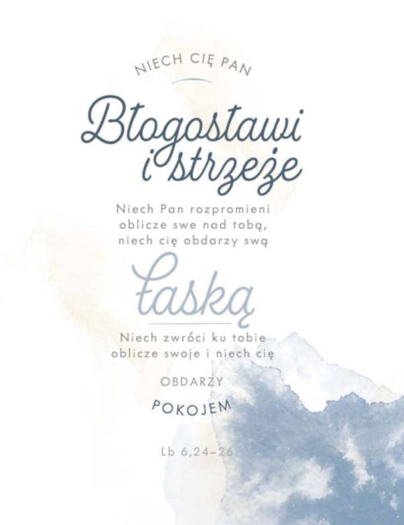 Księgarnia religijna - Obraz na płótnie - Niech cię Pan błogosławi i strzeże ... (Lb 6, 24-26)