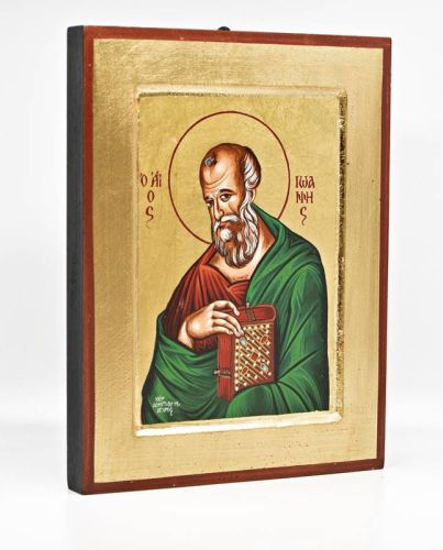 Sklep z ikonami: Ikona bizantyjska Świętego Jana Ewangelisty 18 x 24 księgarnia religijna