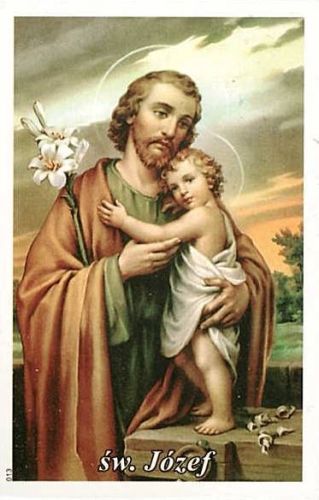 Obrazki ze św. Józefem i modlitwą (100 sztuk) sklep e-religijne.pl