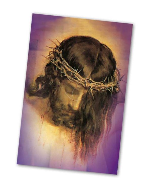 Sklep chrześcijański: Naklejka chrześcijańska "Chrystus Cierpiący" 029_066