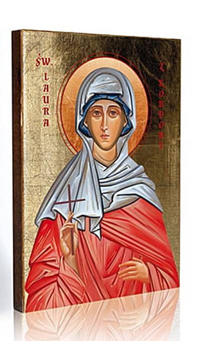 Sklep z ikonami największy wybór | Ikona święta Laura 12 x 16