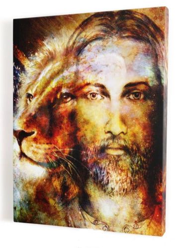 Sklep chrześcijański | Jezus-Lew Judy - obraz na płótnie canvas 30x40