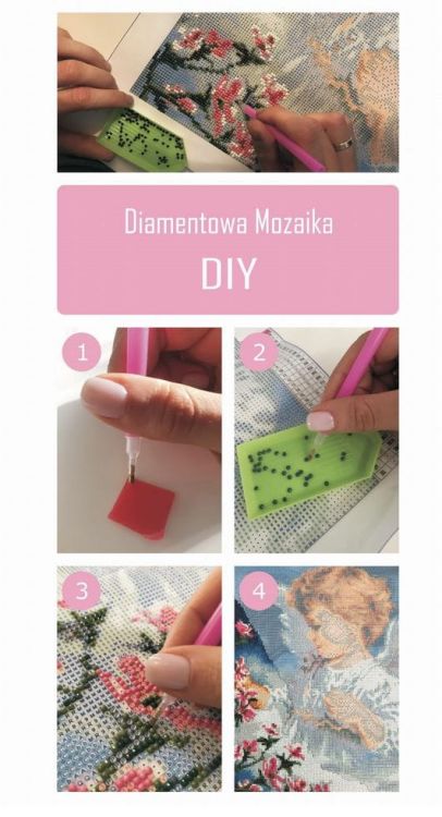 Serce Jezusa i Maryi - diamentowa mozaika do układania sklep religijny