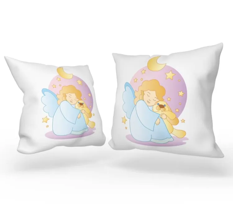 Księgarnia religijna - sklep chrześcijański Poduszka dla dziecka - Aniołek z misiem