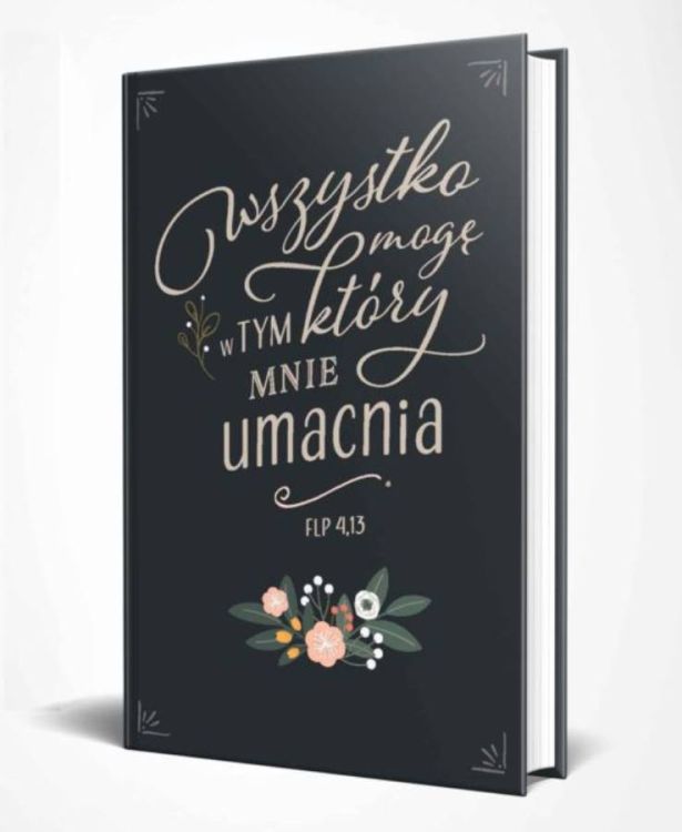 Chrześcijański Notatnik Lux - Wszystko mogę w Tym (Flp 4,13) księgarnia religijna