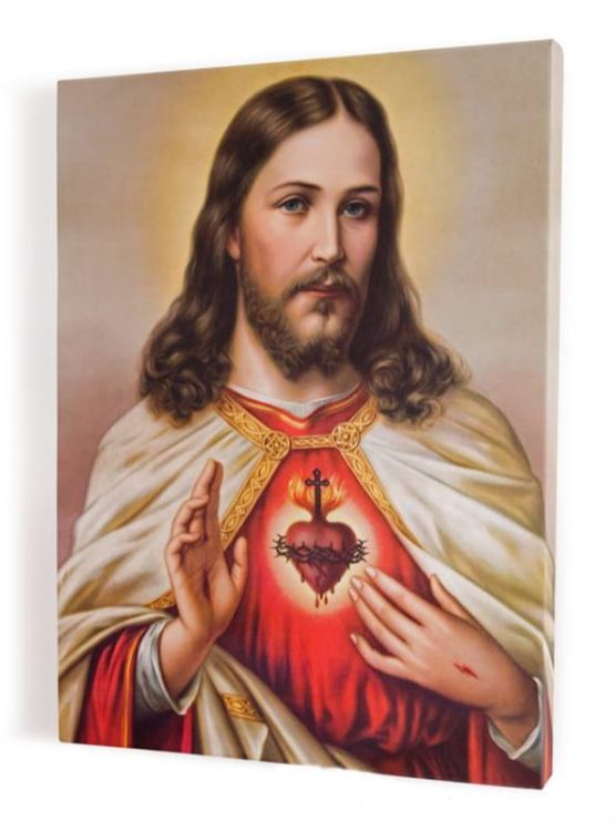 Tradycyjny obraz Najświętsze Serce Pana Jezusa - obraz na płótnie canvas 30x40