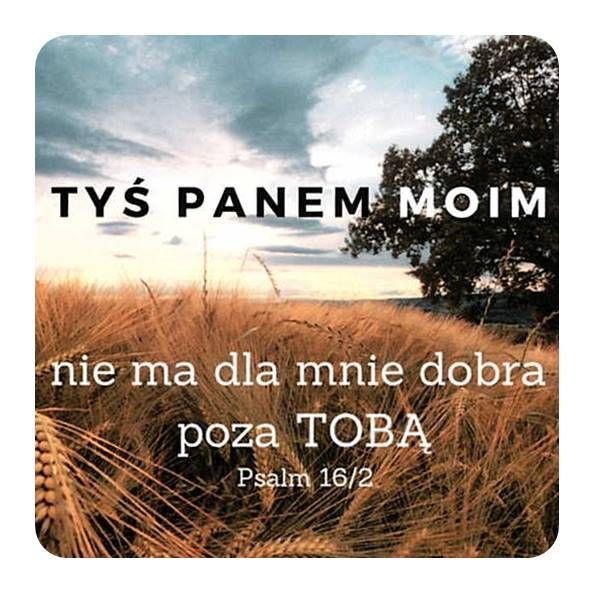 Księgarnia religijna sklep | Podstawka korkowa "Tyś Panem moim - nie ma dla mnie dobra poza Tobą" (Ps 16,2)