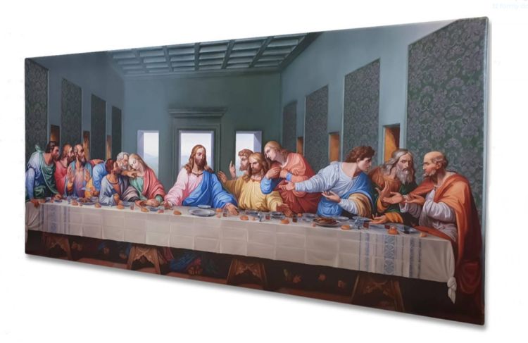 upominki religijne | Ostatnia Wieczerza - obraz na płótnie canvas 30x70