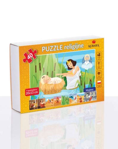 Księgarnia religijna - Puzzle "Mojżesz" - zestaw 9 obrazków upominki religijne sklep z dewocjonaliami.