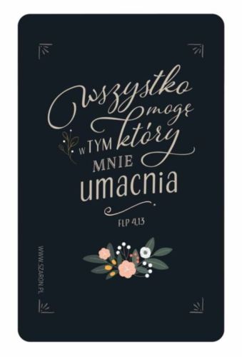 Magnes na lodówkę "Wszystko mogę w TYM ..." (Flp 4,13) sklep chreścijański