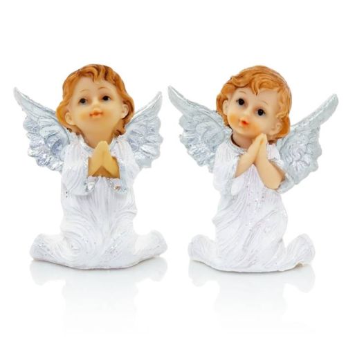 Aniołek z gołąbkiem figurka do postawienia 8,5 cm księgarnia religijna aniołki figurki