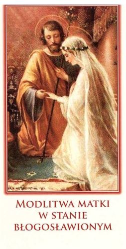 Sklep dewocjonalia hurtownia Obrazki z modlitwą matki w stanie błogosławionym (100 sztuk)