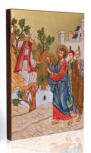 Ikona Spotkanie Jezusa z Zacheuszem 30 x 40 - księgarnia religijna