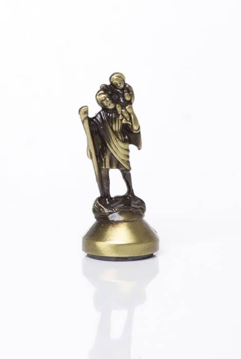 Figurka święty Krzysztof - magnes do samochodu KP027GF księgarnia dewocjonalia