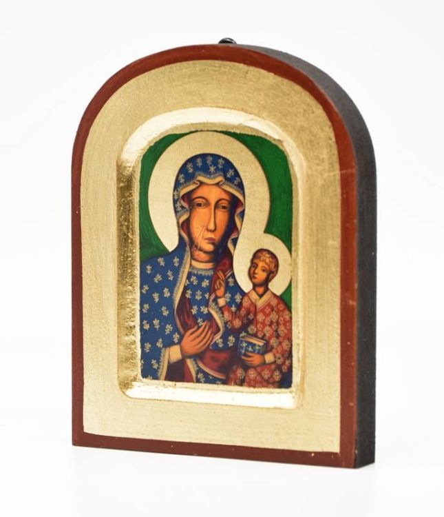 Ikona bizantyjska podróżna Matka Boża Częstochowska 10 x 13 sklep z ikonami