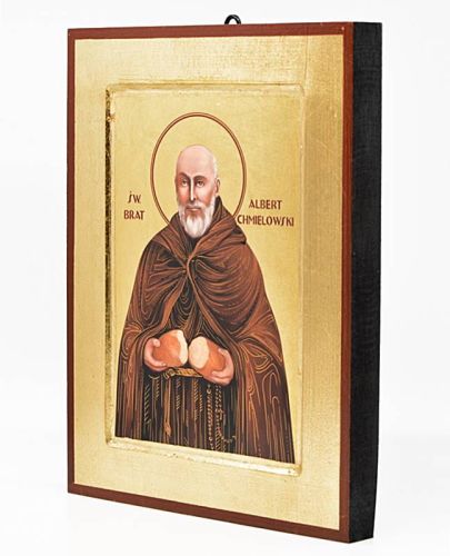 Ikona grecka święty Brat Albert Chmielowski 18 x 24 księgarnia religijna sklep
