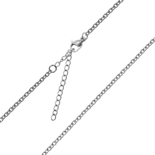 Łańcuszek z krzyżykiem ozdobnym ze stali szlachetnej NS029 sklep chrześcijański on-line