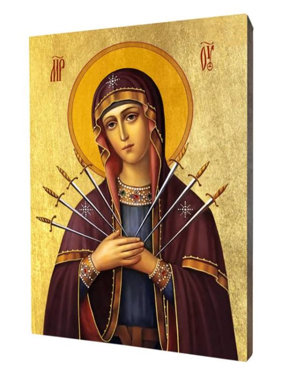 Ikona Siedem Boleści Matki Bożej ACHI011 księgarnia religijna sklep