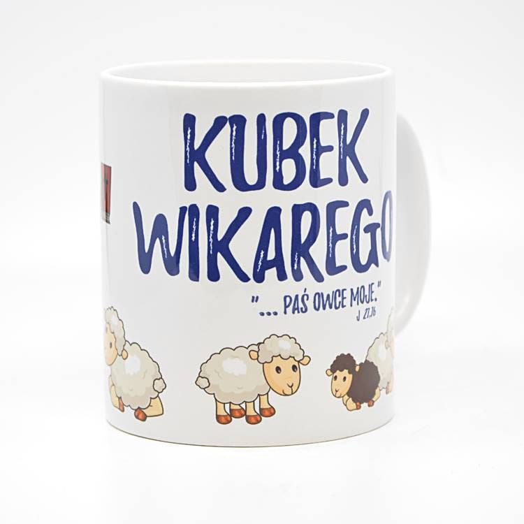 Kubek WIKAREGO "Paś owce moje" sklep z kubeczkami religijnymi