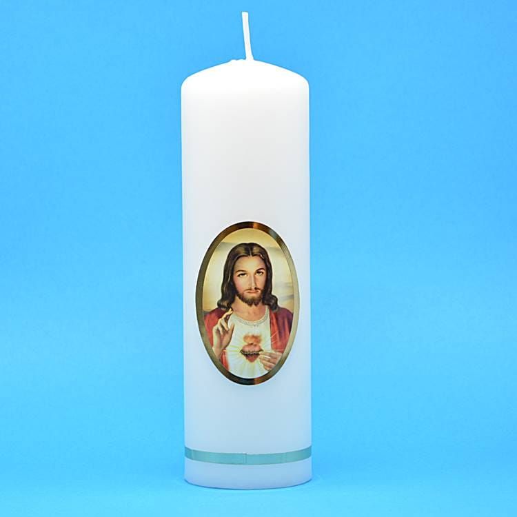 Sklep producent świec - Świeca do modlitwy 20 cm Serce Pana Jezusa - sklep religijny on-line