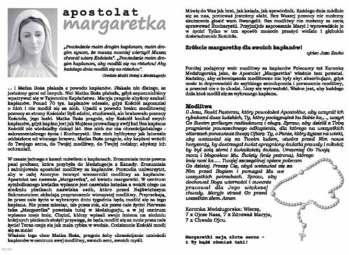 Księgarnia religijna - Folderek - Apostolat margaretka - książeczka (25 szt)