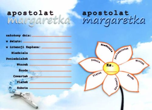 Księgarnia religijna - Folderek - Apostolat margaretka - książeczka (25 szt)