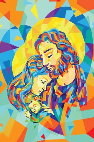 Księgarnia religijna - Święta Rodzina - diamentowa mozaika do układania sklep online