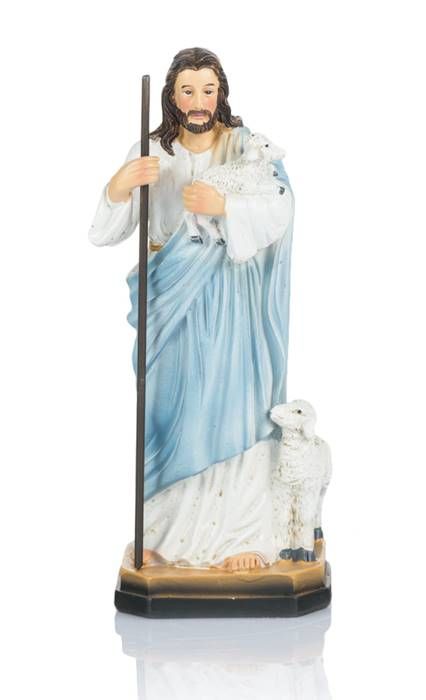 Księgarnia religijna - Figurka Jezus Dobry Pasterz 14 cm - dewocjonalia