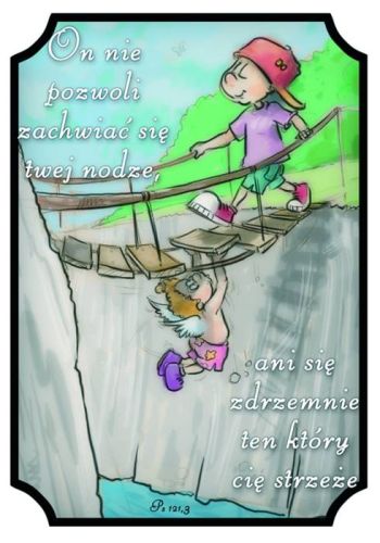 Pocztówka "On nie pozwoli zachwiać się twej nodze ..." (Ps 121,3) sklep chrześcijański