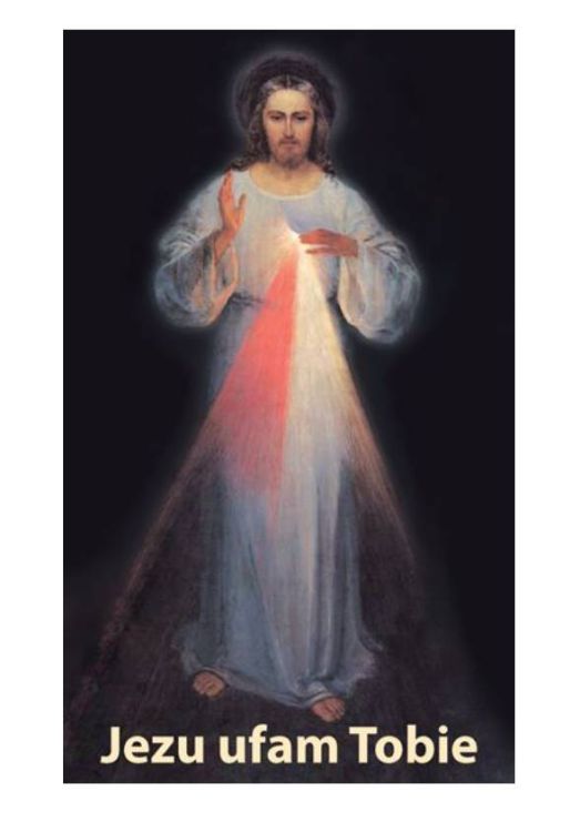 Obraz Jezus Miłosierny "wileński" reprodukcja 25x38 cm sklep chrześcijański