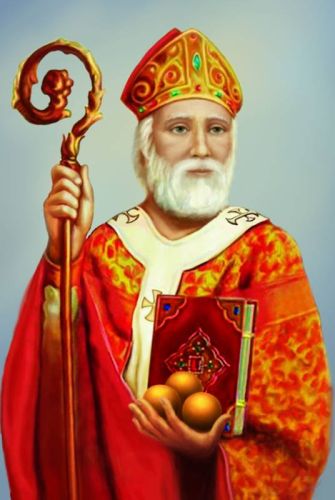 Księgarnia religijna sklep: Święty Mikołaj - diamentowa mozaika WYKLEJANKA do układania