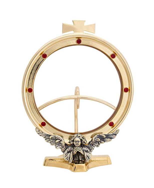 Monstrancja na duże hostie - wysokość 18 cm 0120 księgarnia religijna sklep