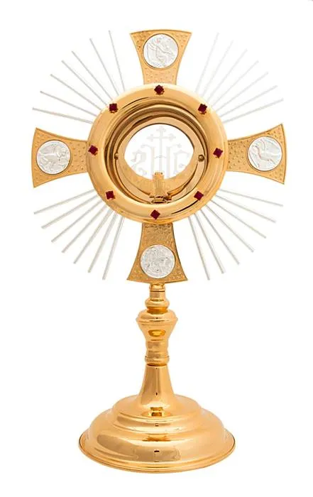Sklep liturgiczny_Monstrancja zdobiona wysokość 40 cm 0101