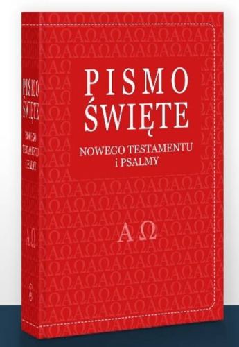 Pismo Święte Nowego Testamentu i Psalmy w przekładzie bp. Romaniuka w czerwonej oprawie ze złoceniami, historyczny przekład z języków oryginalnychoprawa twarda WDS księgarnia religijjna