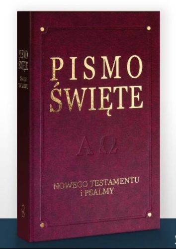 Sandomierz_Nowy Testament i Psalmy oprawa twarda tłoczona ze złoceniem