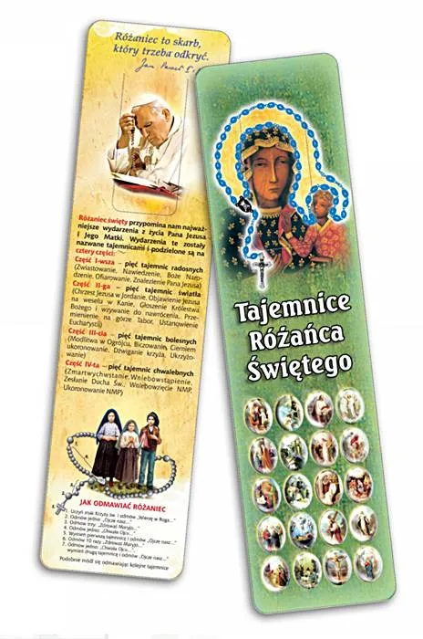 Sklep produkty sakralne: Zakładka do książki - Tajemnice Różańca Świętego (2)