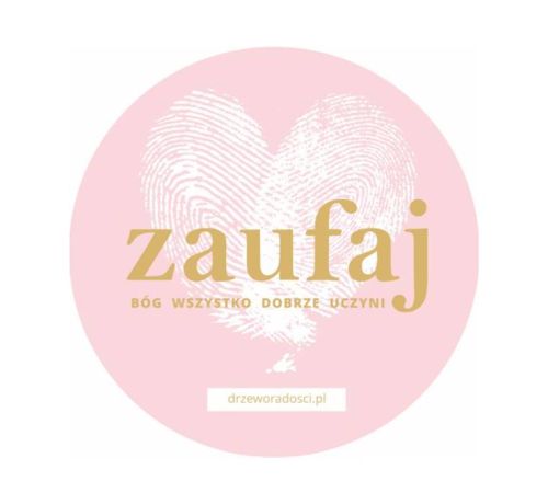 Księgarnia religijna on-line: Magnes na lodówkę "Zaufaj Bóg wszystko dobrze uczyni"