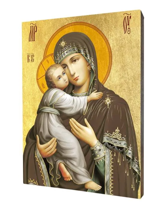 Księgarnia religijna sklep: Ikona złocona Matka Boża Włodzimierska